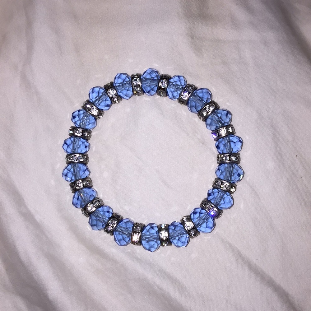 blue bracelet